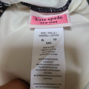Kate Spade XL crop top in gingham check -- NWT